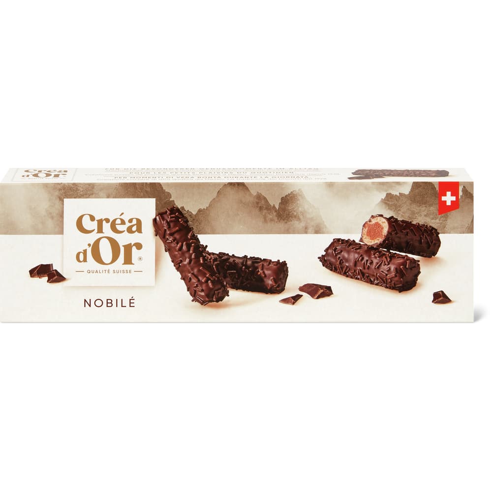 Créa d'Or Gaufrette fourrée à la crème de noisettes Waffel mit 49% Haselnussfüllung und 32% Schokoladeüberzug Nobilé