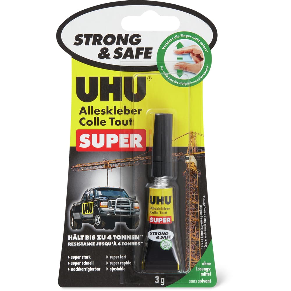 UHU 45570 Super Colla Istantanea 3g | Ugello Di Precisione | Per Ceramica Plastica Metallo Legno Modellismo - 3