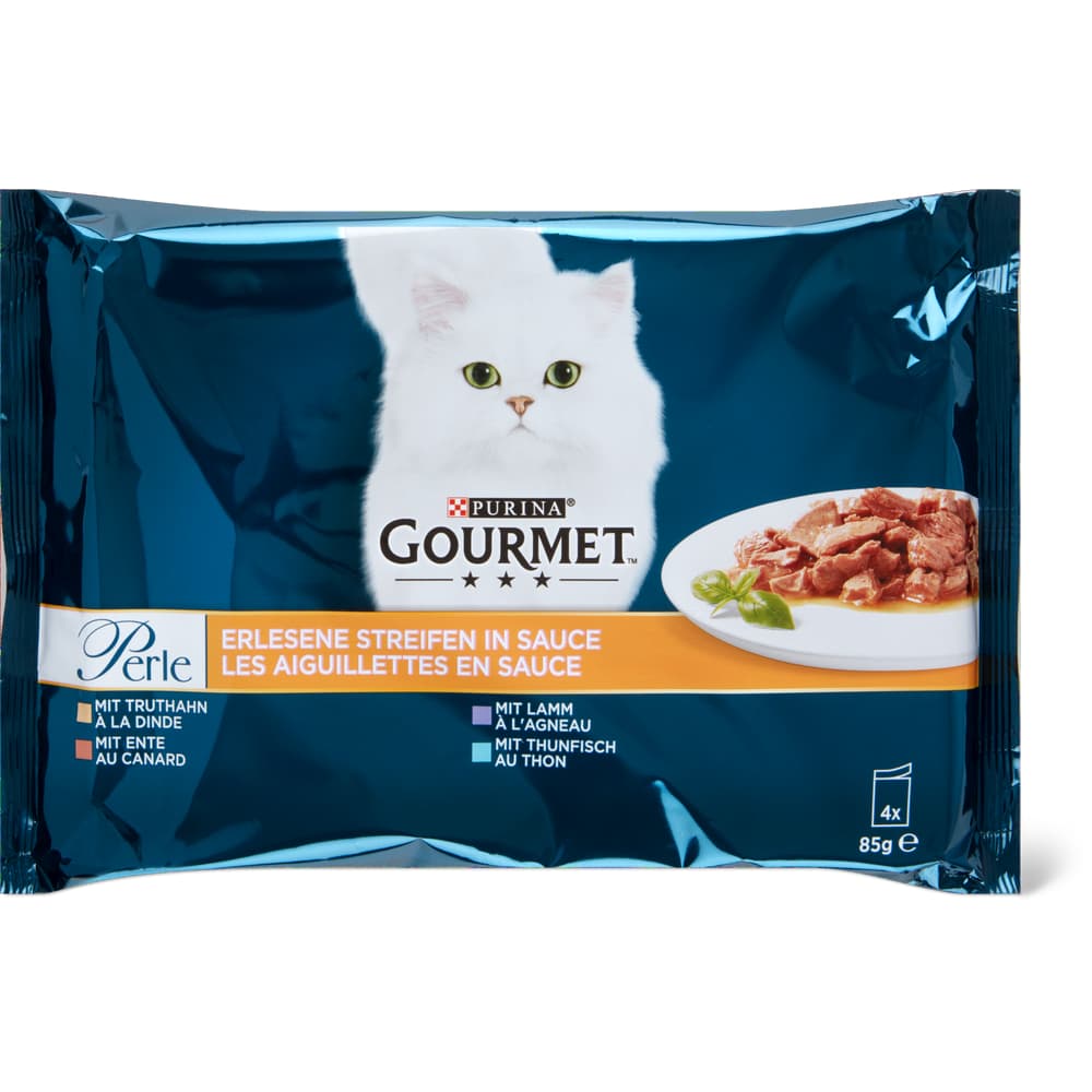 Gourmet Perle Häppchen in Sauce Truthahn, Thunfisch, Ente, Agneau