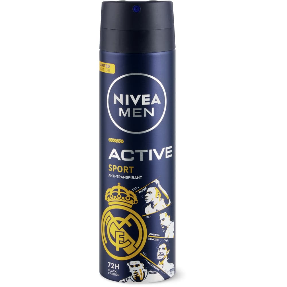 Nivea Men Deo Spray Active Sports 72h, Anti-Transpirant