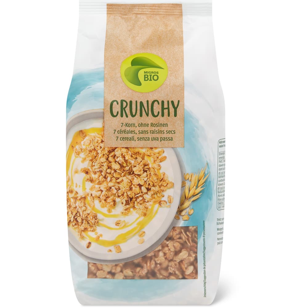 Müesli Crunchy Bio, 7-Korn, ohne Rosinen