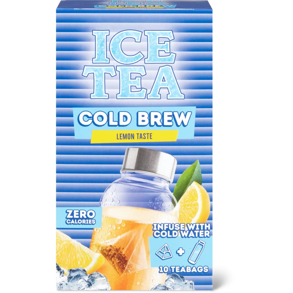 Ice Tea Cold Brew Aromatisierter Schwarztee Zitrone Geschmack