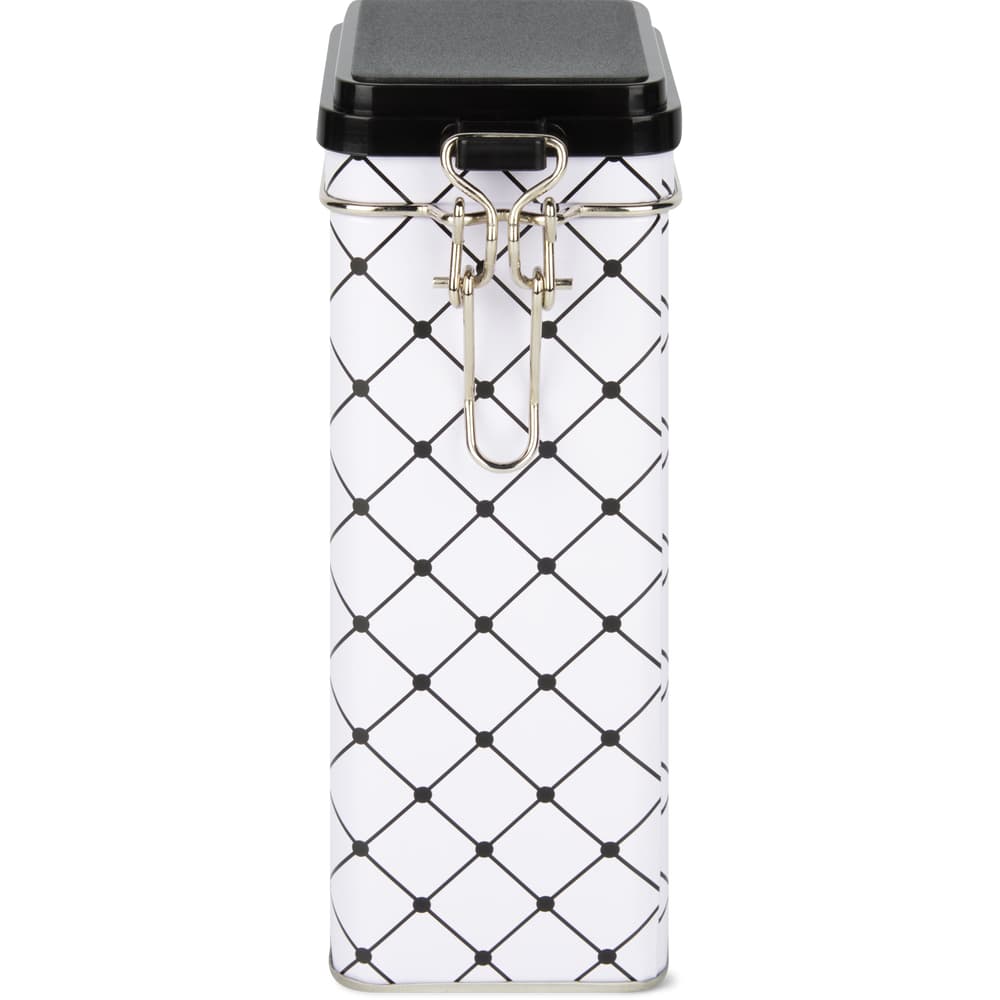 Migros Kitchen & Co. Blechdose mit Bügelverschluss klein rechteckig, 8.2cm x 6.2cm x 17cm