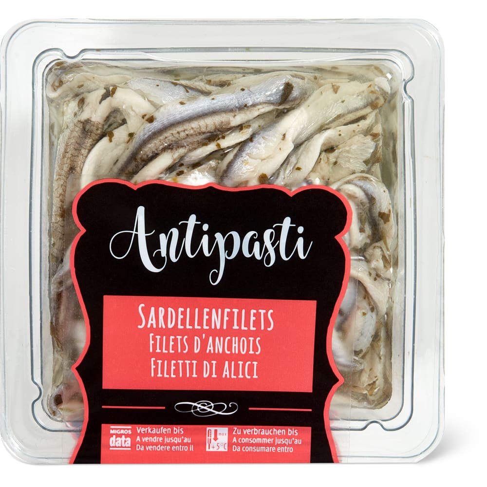 Sardellenfilets mariniert