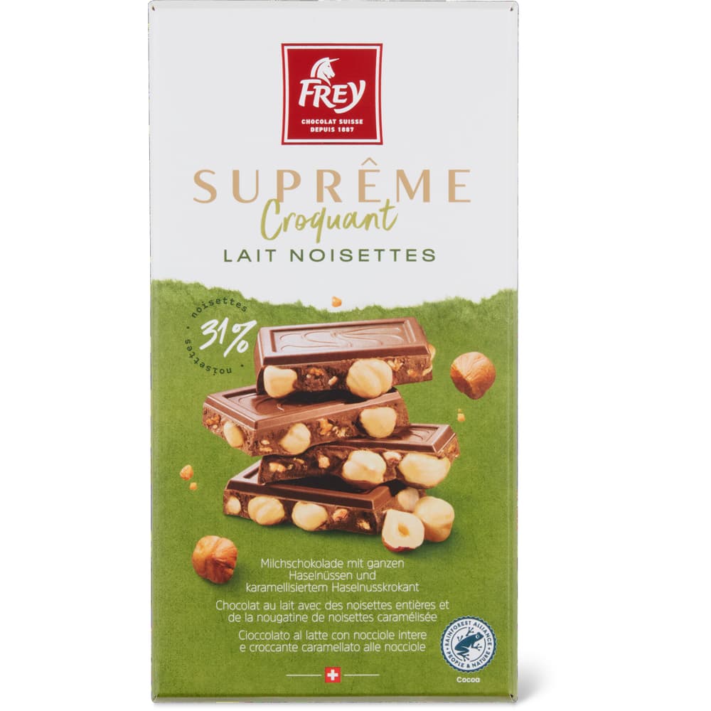 Suprême Lait Noisettes Milchschokolade mit Haselnüssen