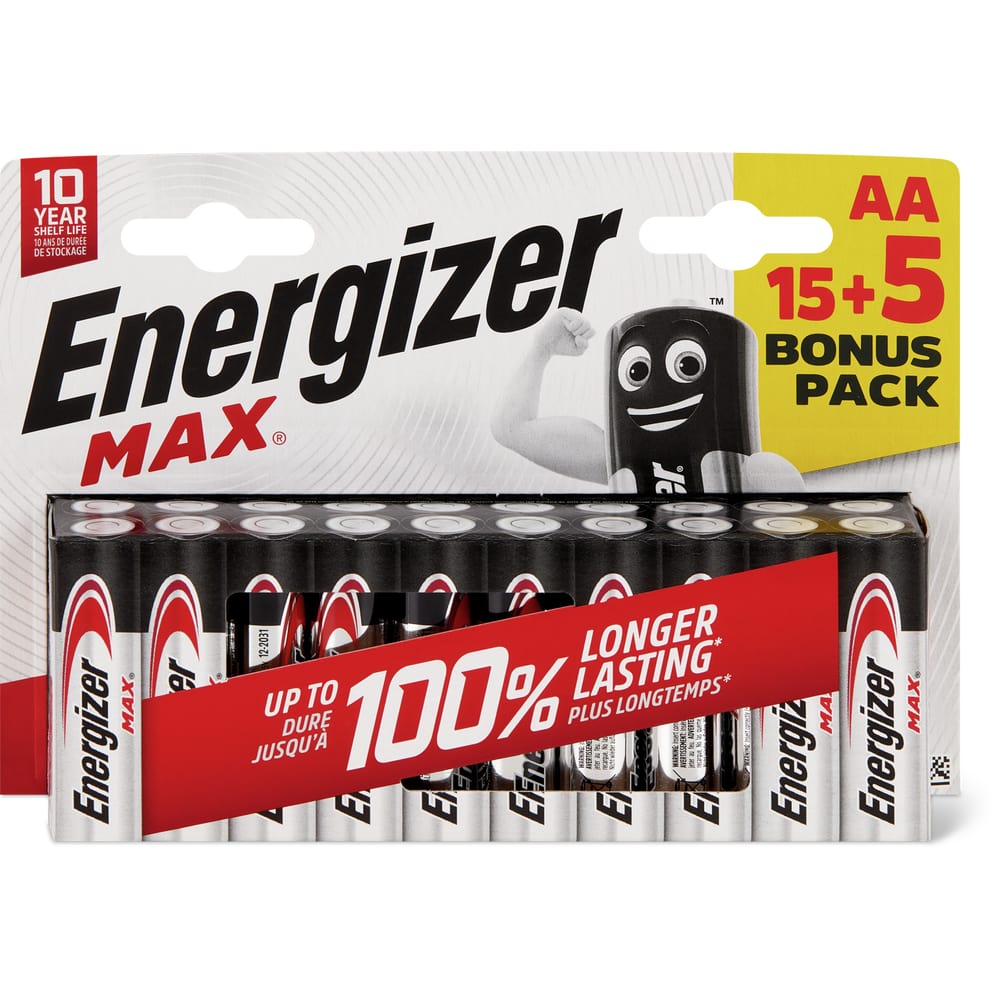 Energizer Batterien Max AA/LR6 15+5