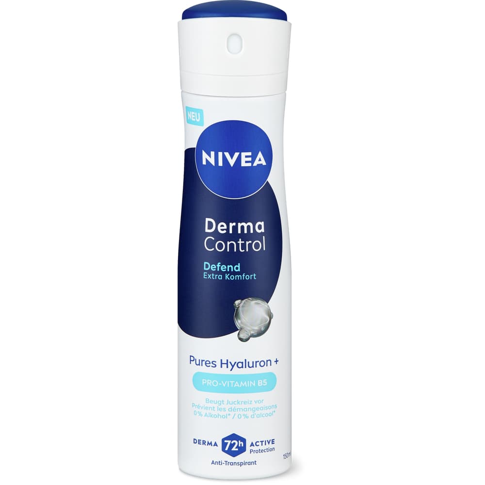 Nivea Derma Control Deospray 72h, 0% Alkohol