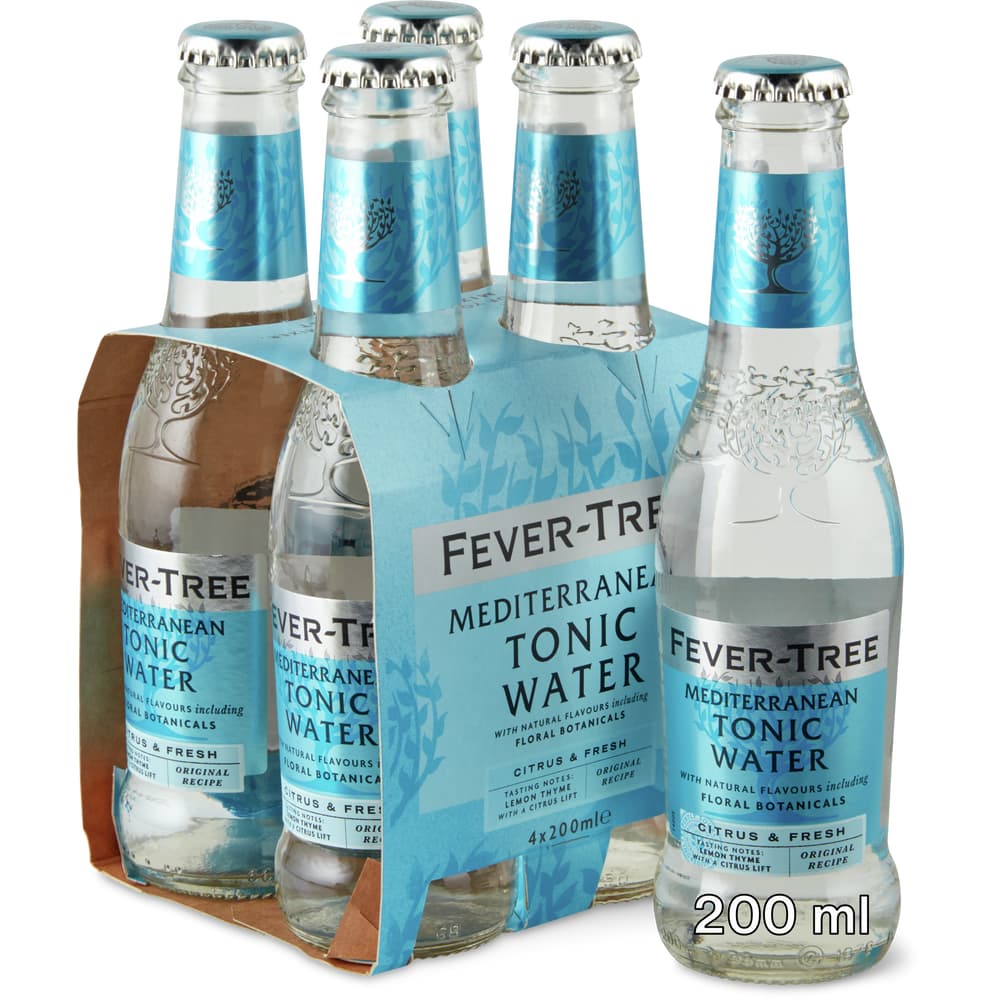 Fever Tree Mediterranean Tonic Kohlensäurehaltige Limonade