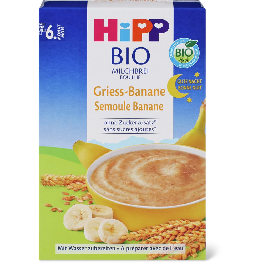 HiPP Bio Baby Milchbrei Griess-Banane Nach 6 Monaten