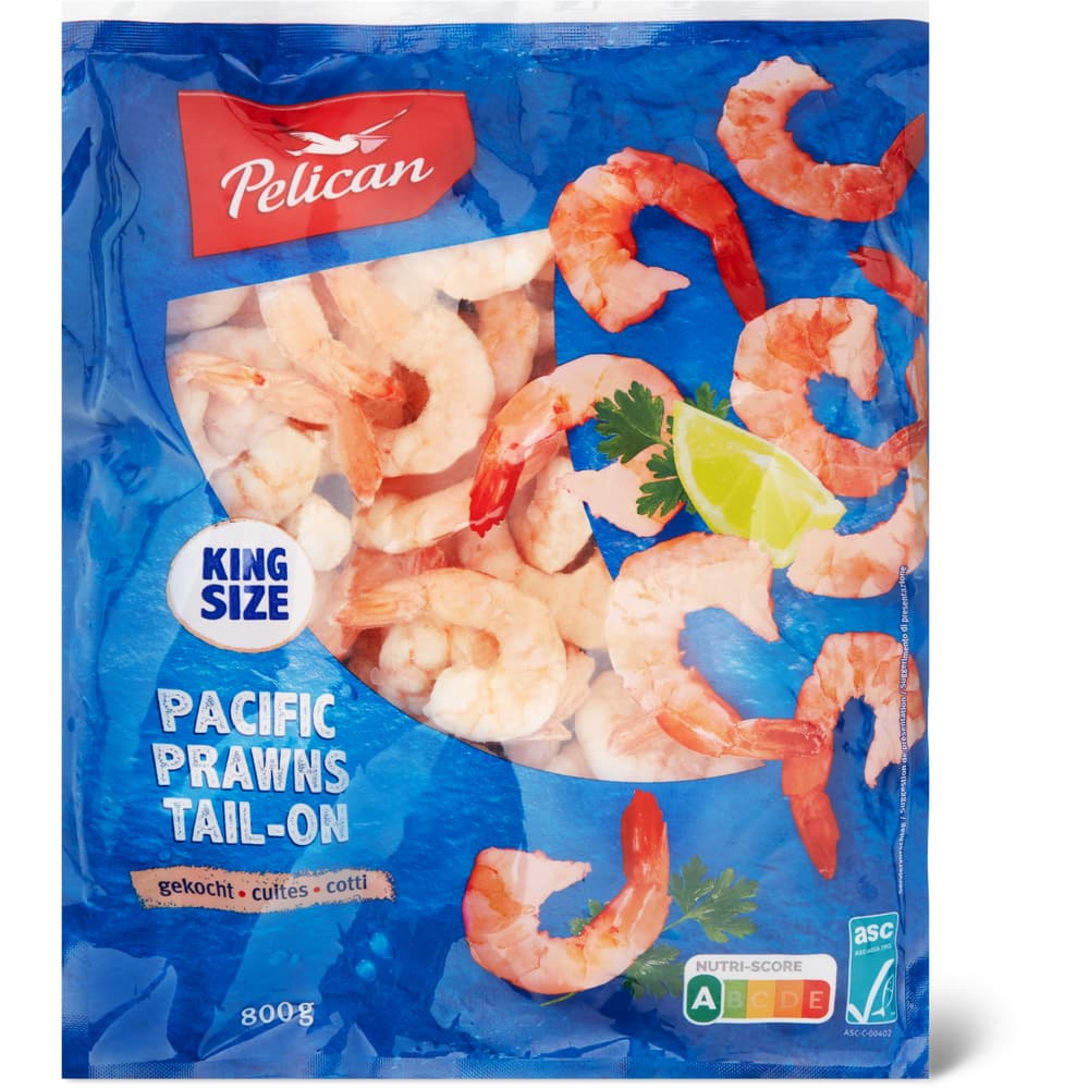 Pelican ASC Pacific Prawns Tail-On gekocht