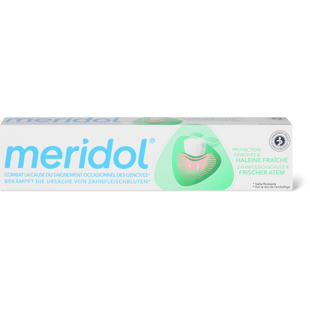 Meridol Toothpaste Ingredients Meridol · Fresh breath toothpaste • Migros