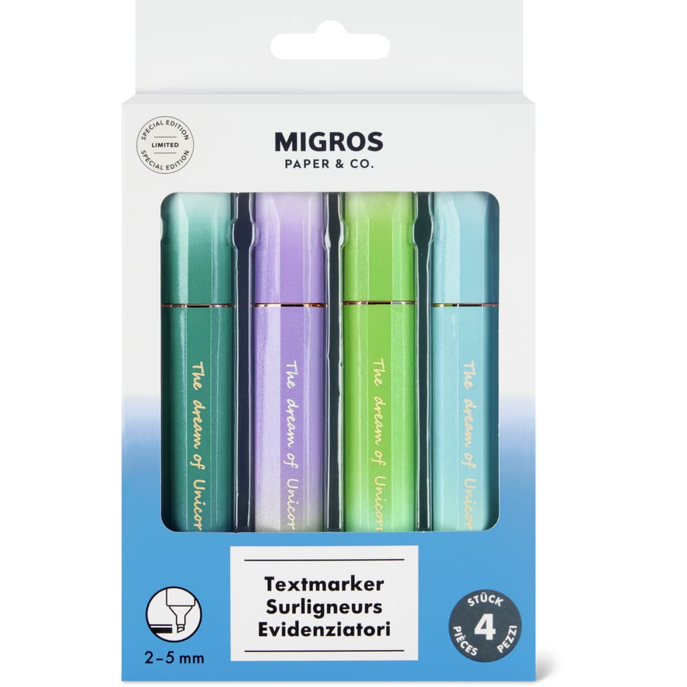 Migros Paper & Co. Leuchtstift Glitzer