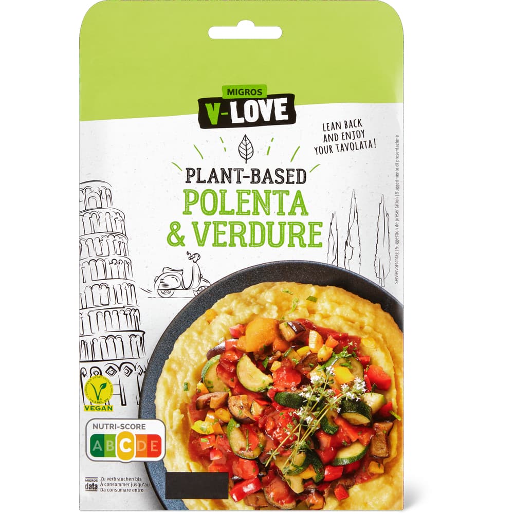 V-Love Gegrilltes Gemüse mit Polenta