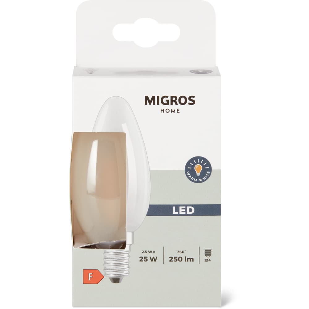 Migros Home Leuchtmittel LED KLAR B 25W E14