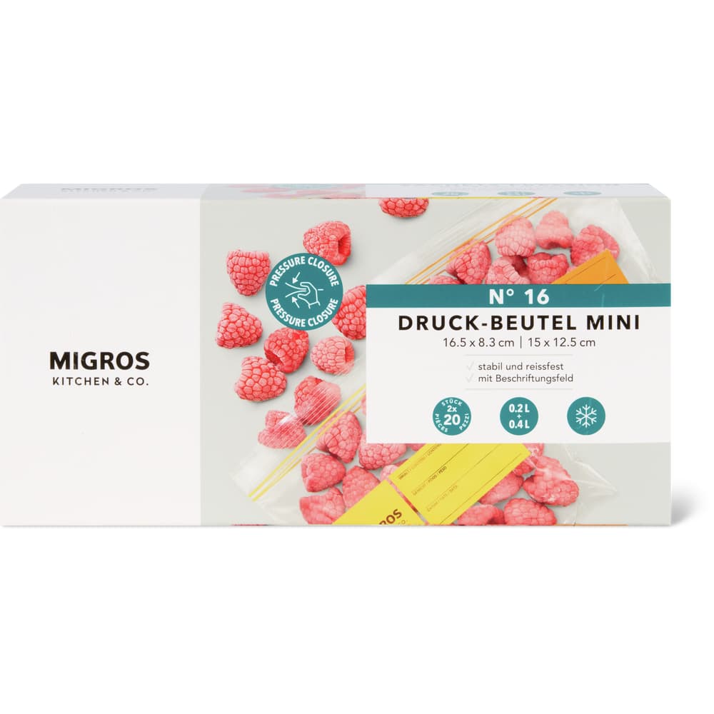 Migros Kitchen & Co. N°16 Druck-Beutel 20 Beutel 0.2l + 20 Beutel 0.4l