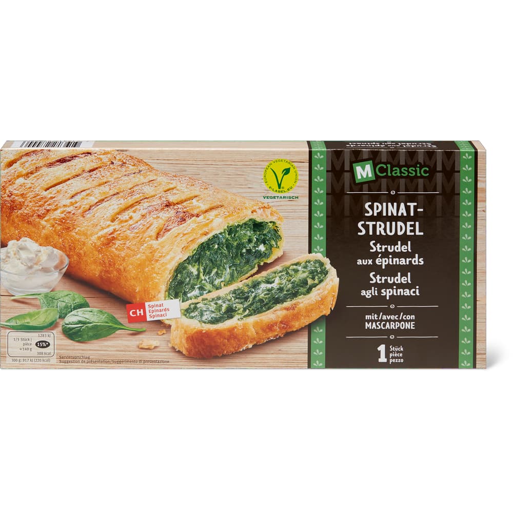 M-Classic Spinat-Strudel mit Mascarpone - 1 Stück