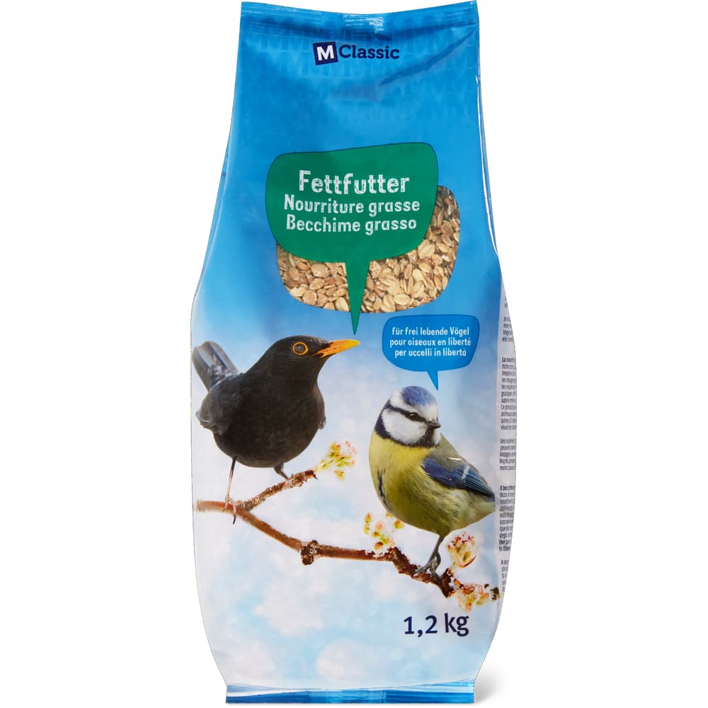 Migros Fettfutter für Amseln, Rotkehlchen und Meisen