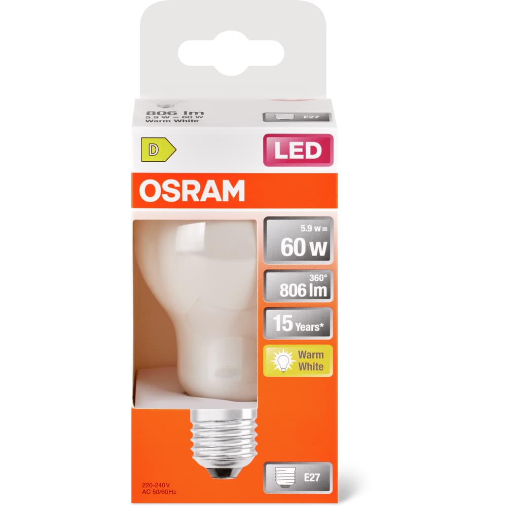 Osram Led Leuchtmittel ST CL A60 MATT E27 - 60W