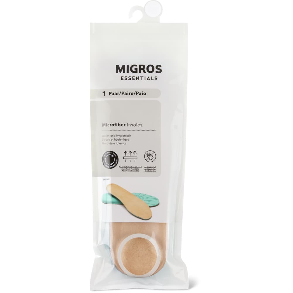 Migros Essentials · Microfibre Insoles • Migros