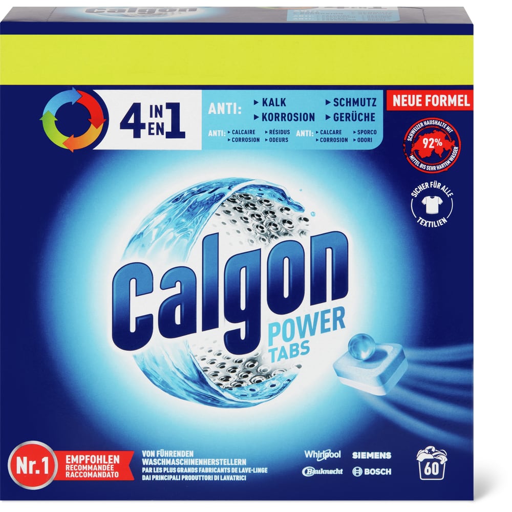 Calgon Power Tabs Anti-Kalk Tabs 60 Waschgänge