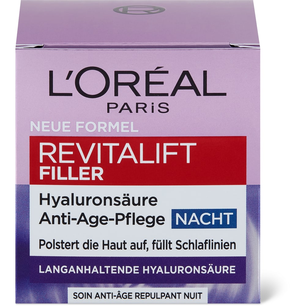 L'Oréal Paris Revitalift Filler Anti-Age Nachtpflege Hyaluronsäure