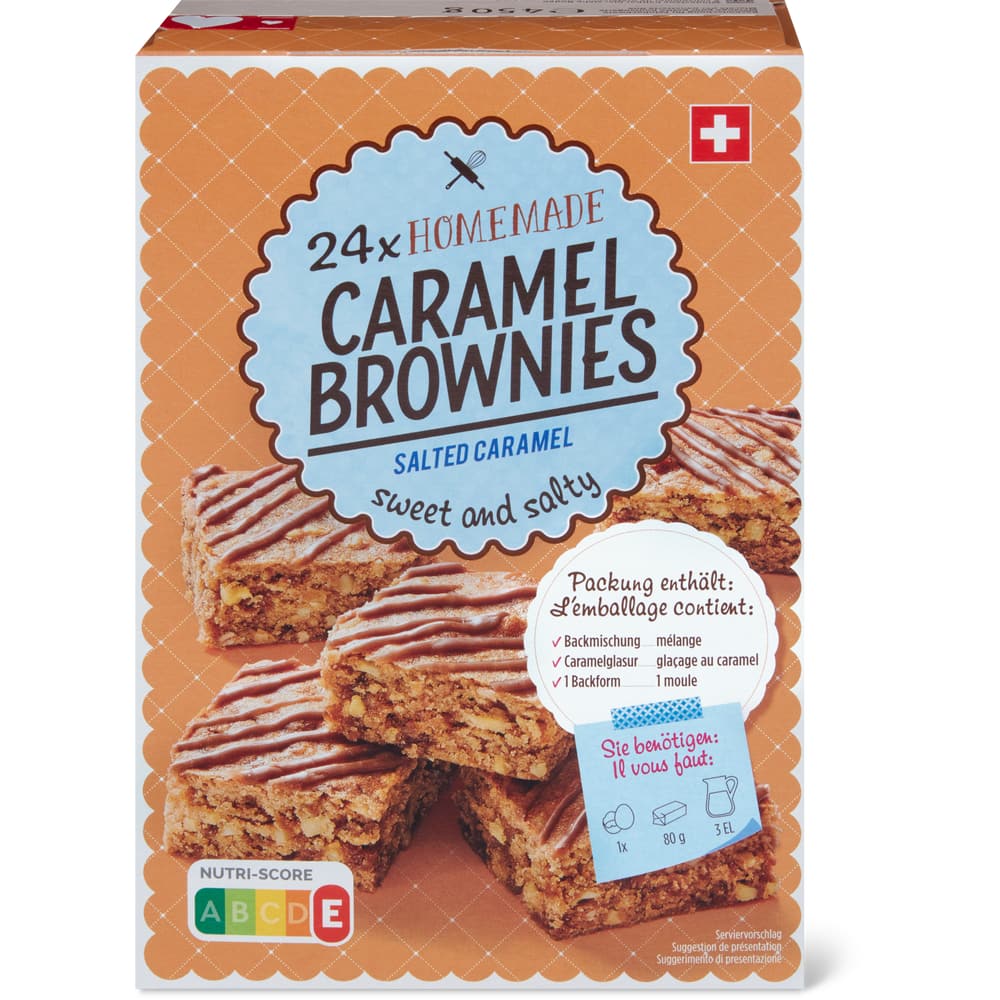 Homemade Backmischung für Brownies salted caramel