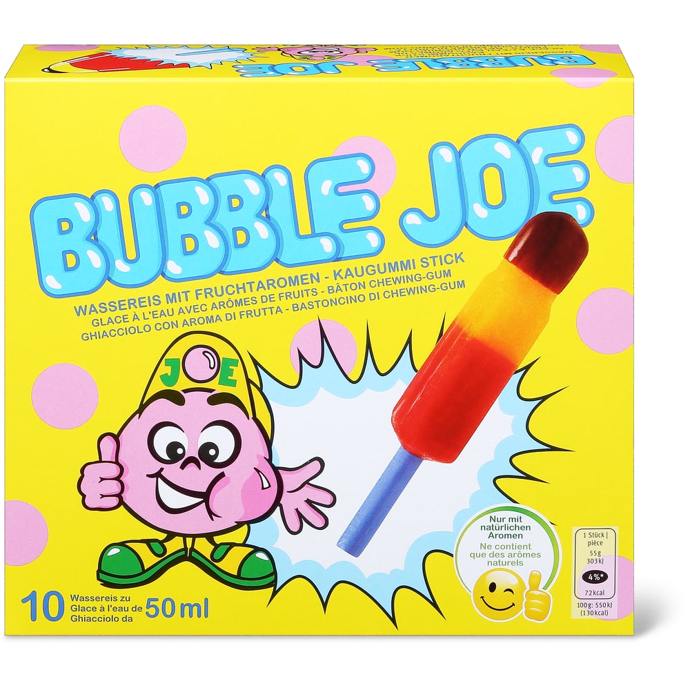 Wassereis Bubble Joe, vegan