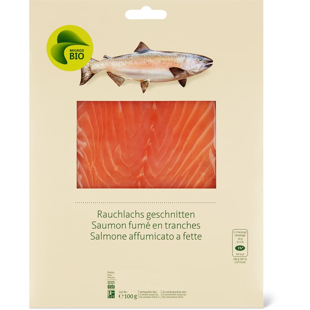Migros Bio Rauchlachs geschnitten