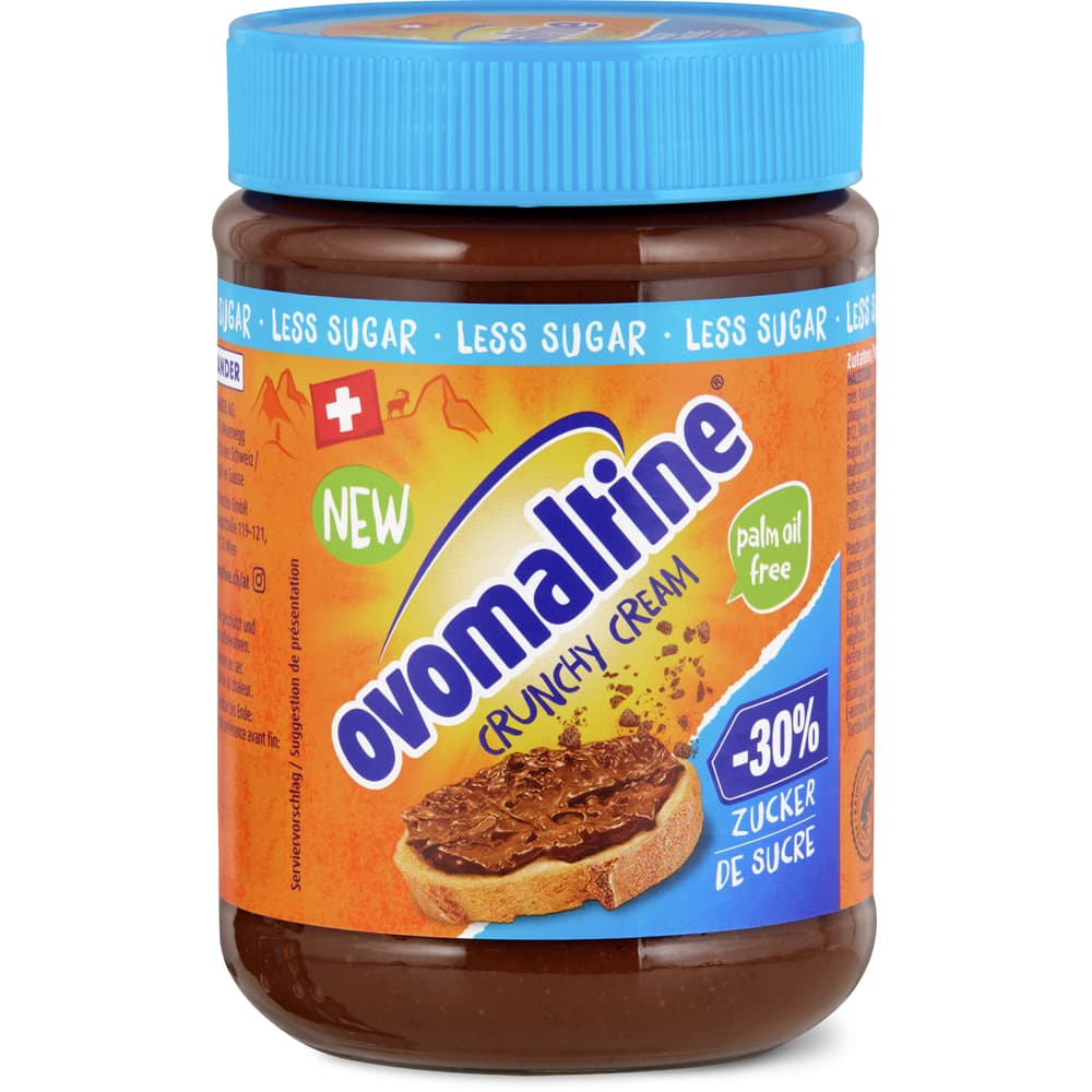 Ovomaltine Crunchy Cream less sugar