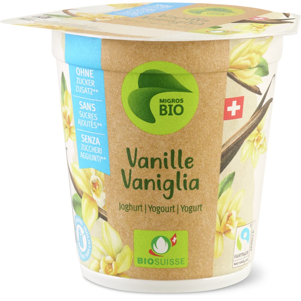 Joghurt Bio, Bio, Vanille ohne Zucker