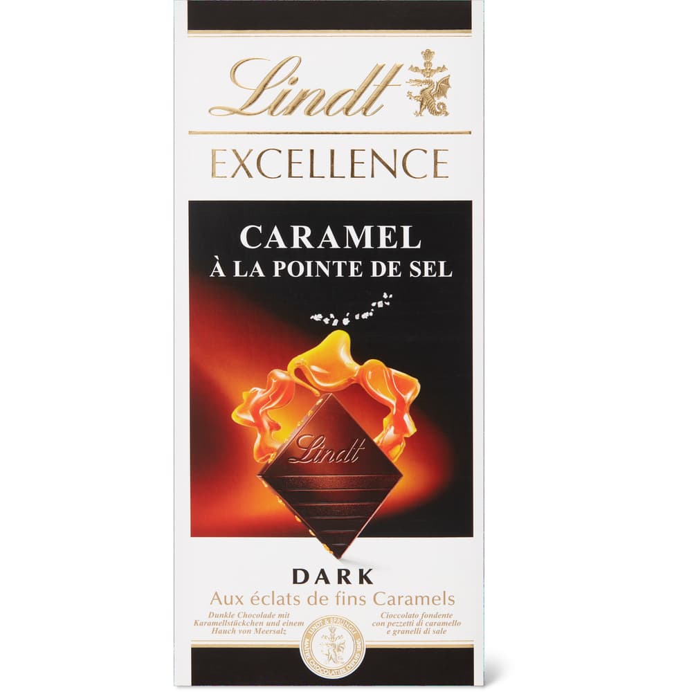 Lindt Excellence Noir Caramel à la Pointe de Sel