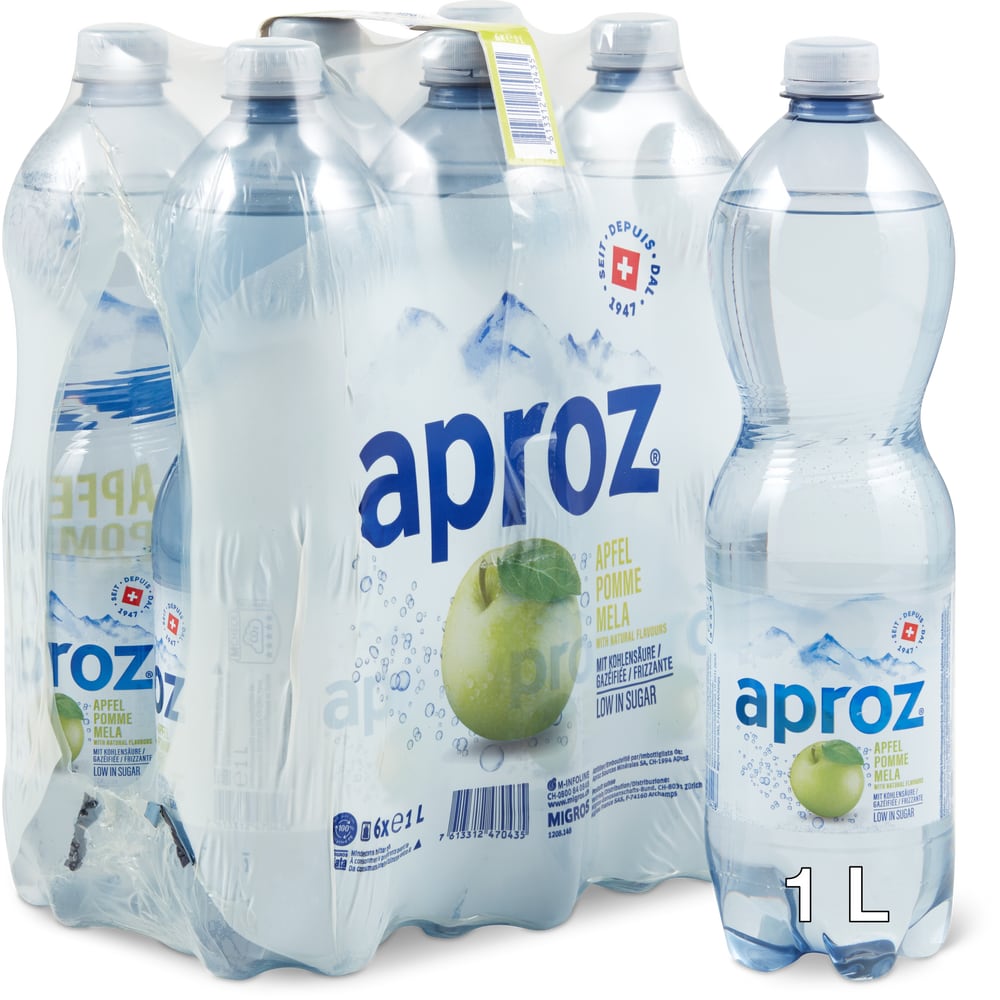 Aproz Mineralwasser mit Kohlensäure Apfel