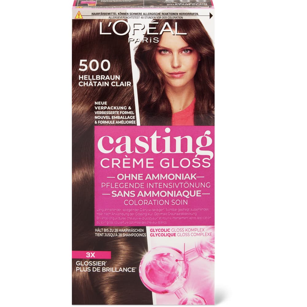 Casting Crème Gloss Pflegetönung 500 Hellbraun, ohne Ammoniak