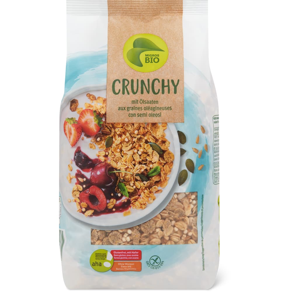 Migros Bio aha! Knuspermüesli Samen