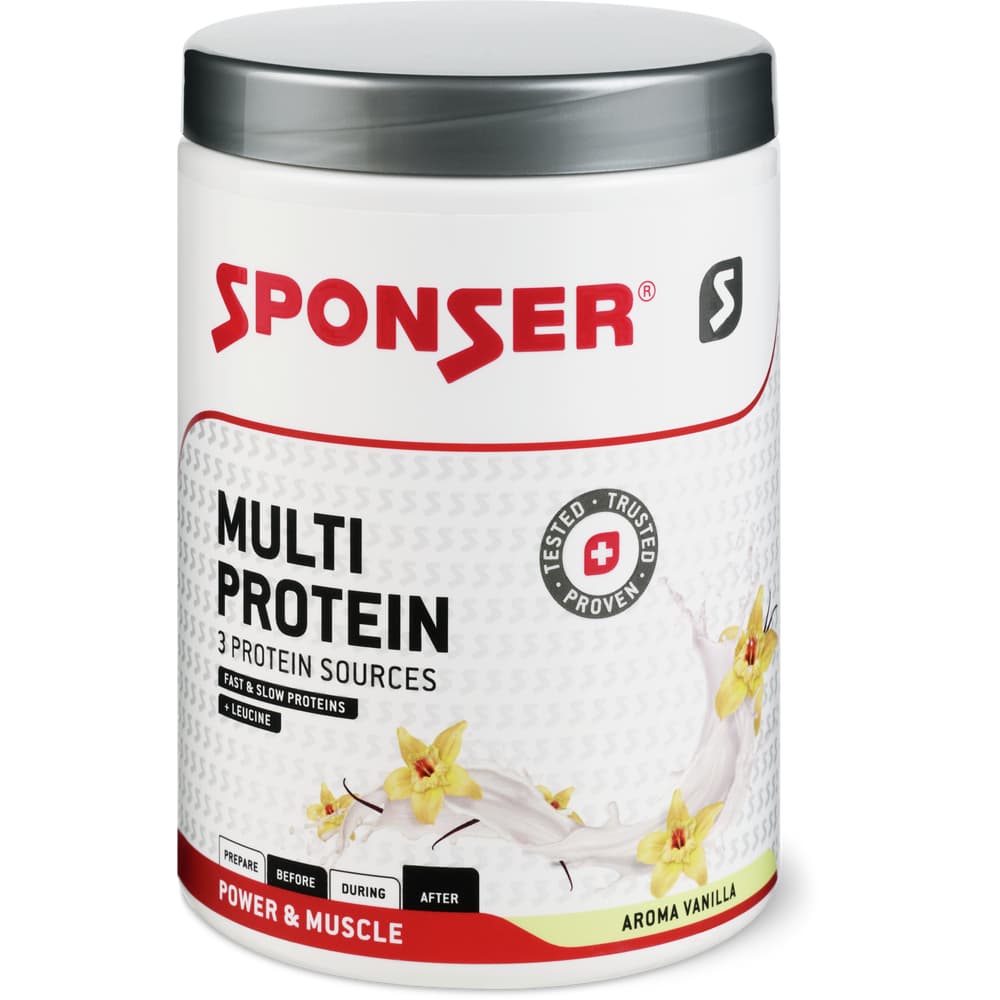 Sponser Multiproteinpulver mit Leucin Vanilla Aroma