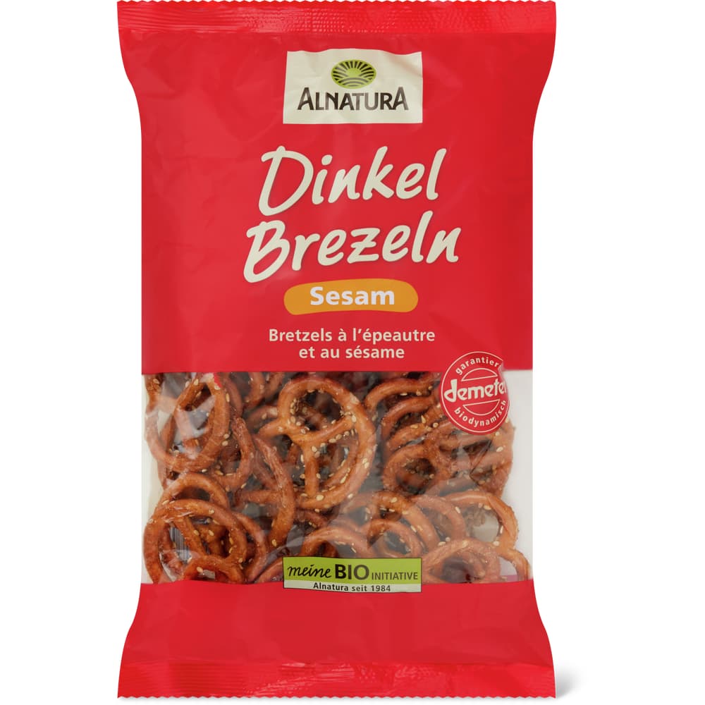 Alnatura Dinkel Brezeln Bio, Demeter, Sesam, vegan