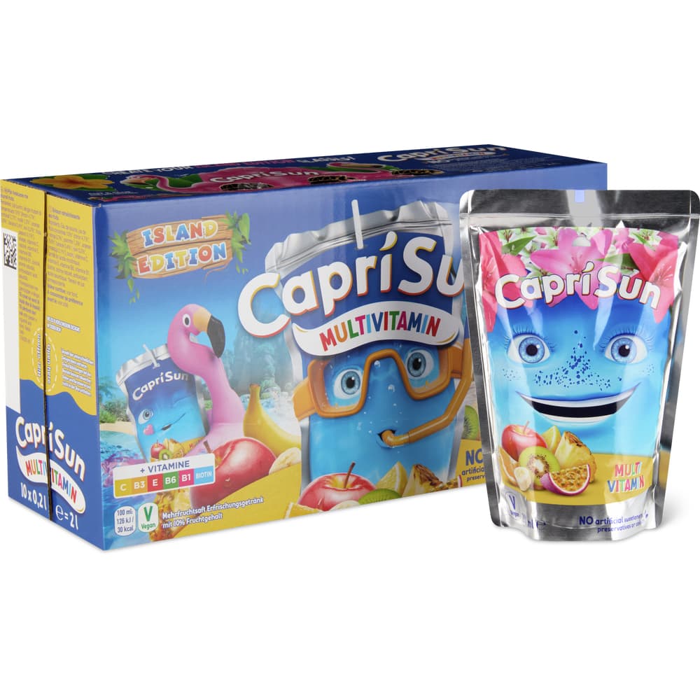 Capri Sun Multivitamin ohne künstliche Süssstoffe, Konservierungstoffe