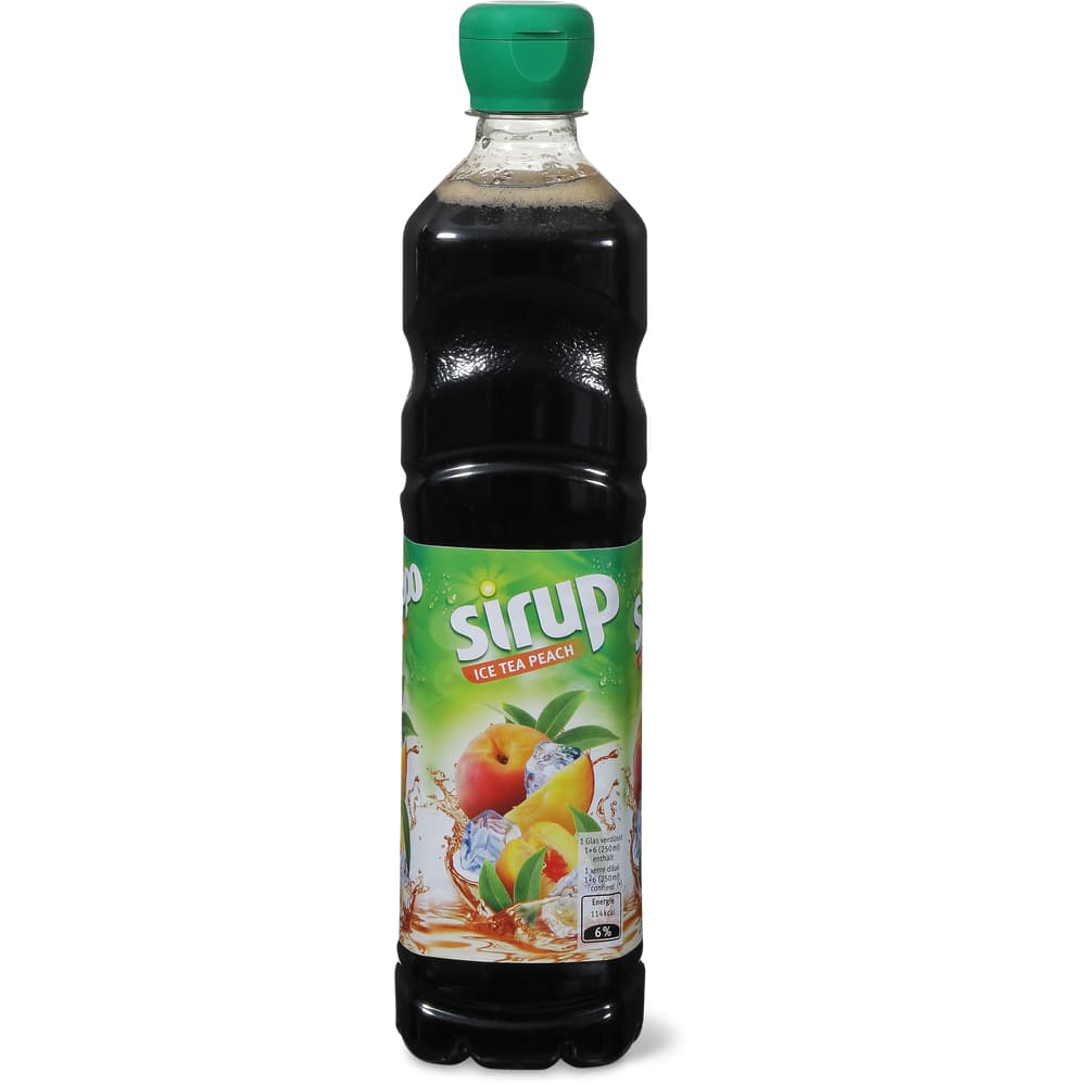 Sirup Schwartzteeextrakt-Sirup mit Pfirsicharoma