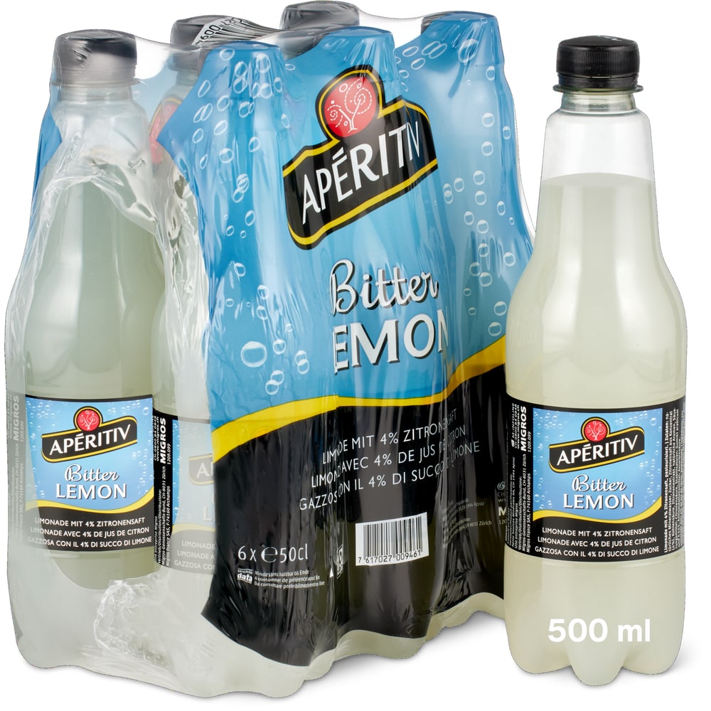 Apéritiv Bitter Lemon Limonade mit 4% Zitronensaft