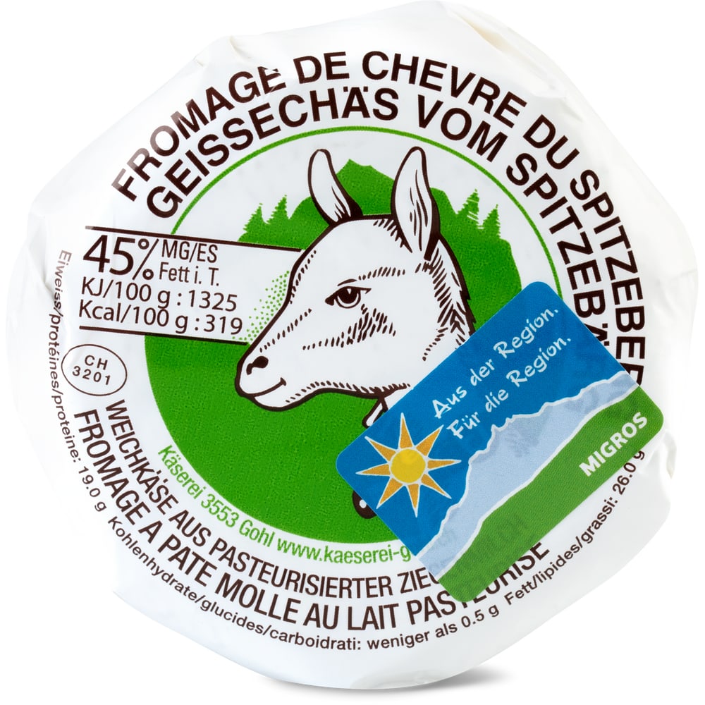 Spitzberg Goat’s Cheese · Aus der Region • Migros