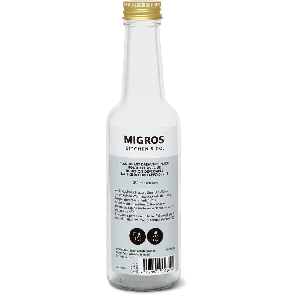 Migros Kitchen & Co. · Flasche Drehverschluss · 250 ml • Migros