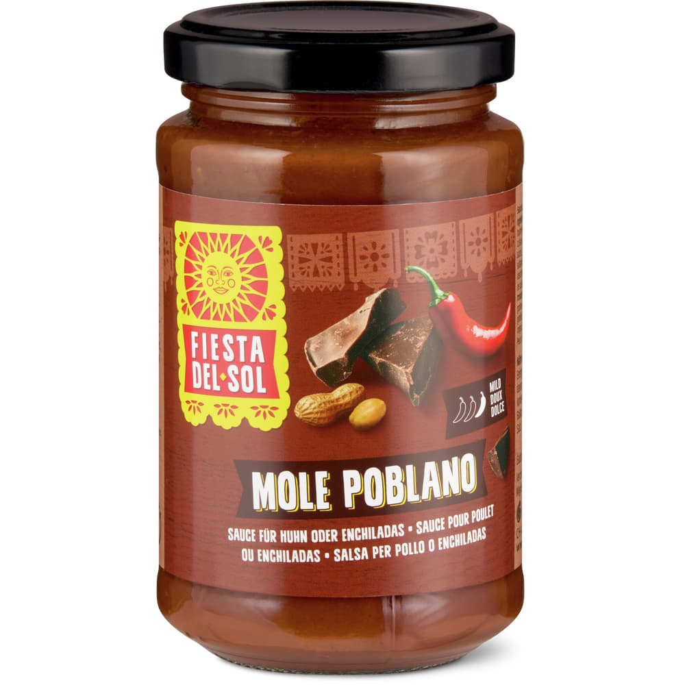 Fiesta del Sol Mole Poblano Salsa Chili geräuchert und Schokolade