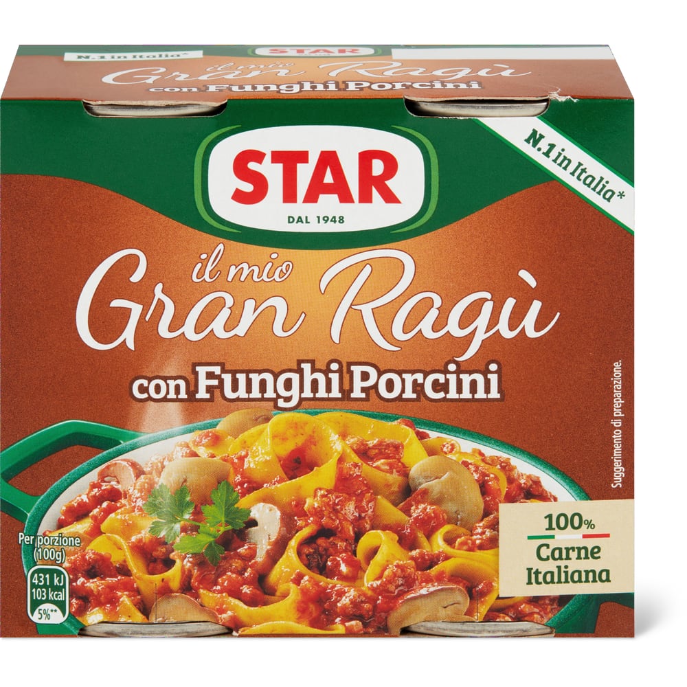 Star · Ragù · with mushrooms • Migros