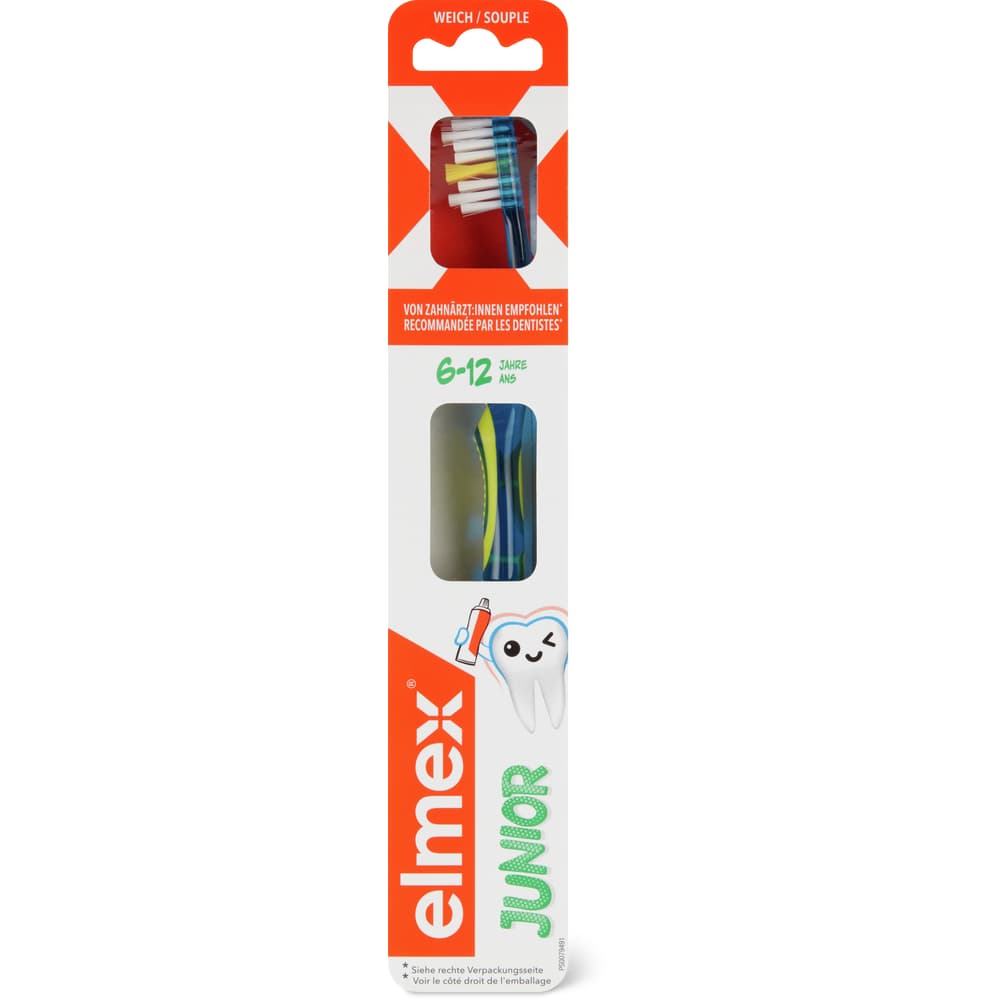 Elmex Junior Kinder Zahnbürsten 6-12 Jahre