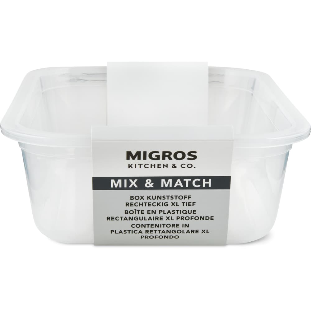 Migros Kitchen & Co. Box Kunststoff tief rechteckig, XL 1.55l