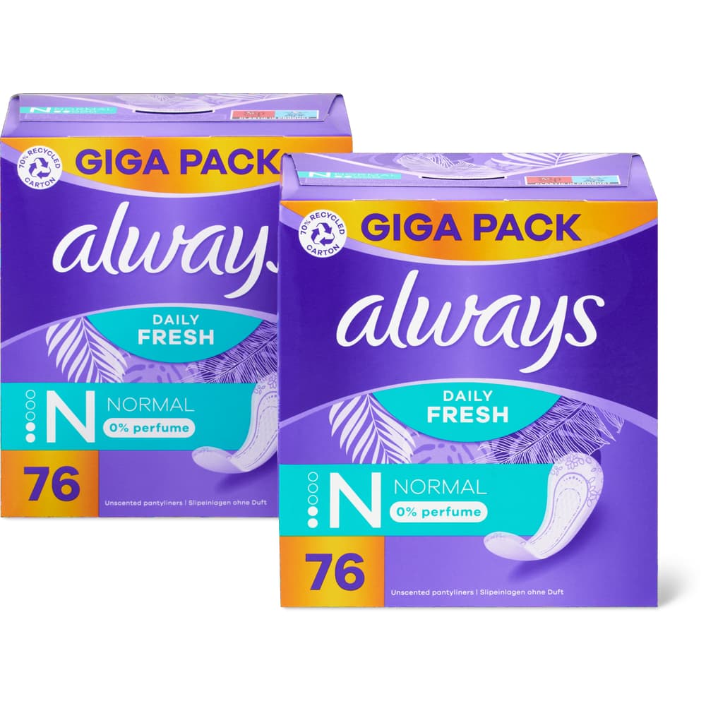 Always Dailies Slipeinlagen Normal, Fresh