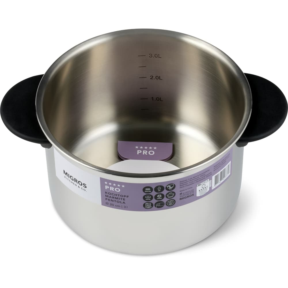 Migros Kitchen & Co. Pro Kochtopf Ø 20 cm, 3 L