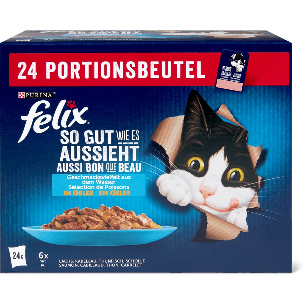 Felix Geschmacksvielfalt aus dem Wasser in Gelee