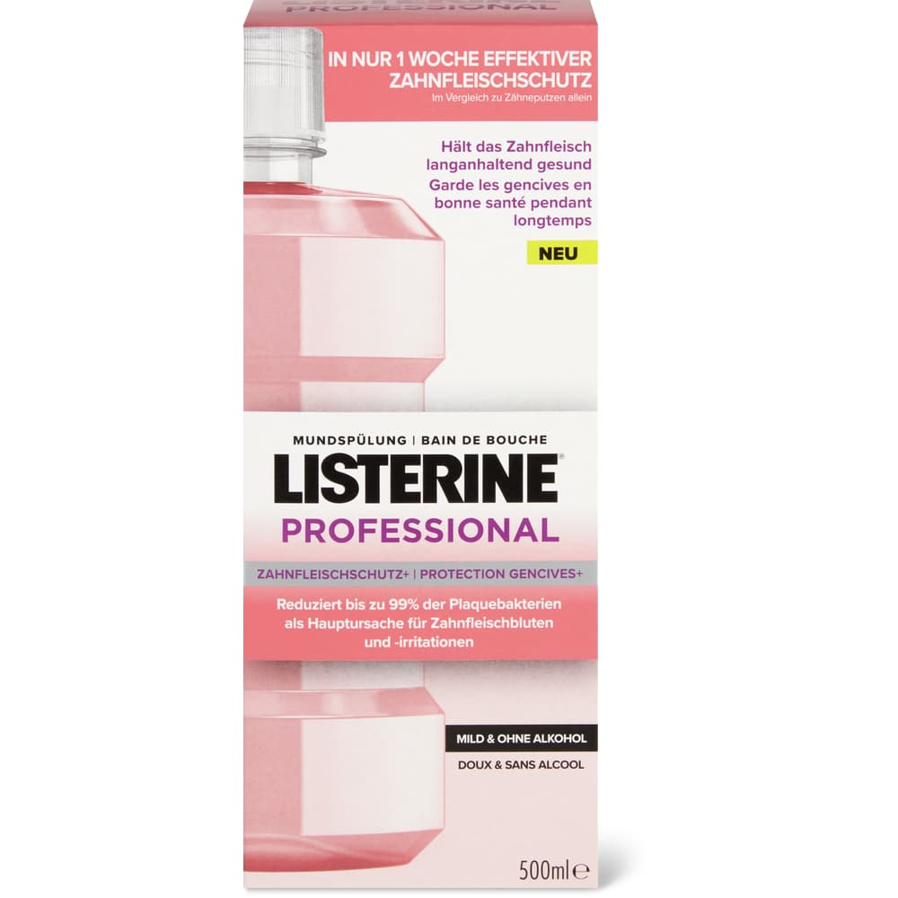 Listerine Mundspülung Professional Zahnfleischschutz+ milder Geschmack