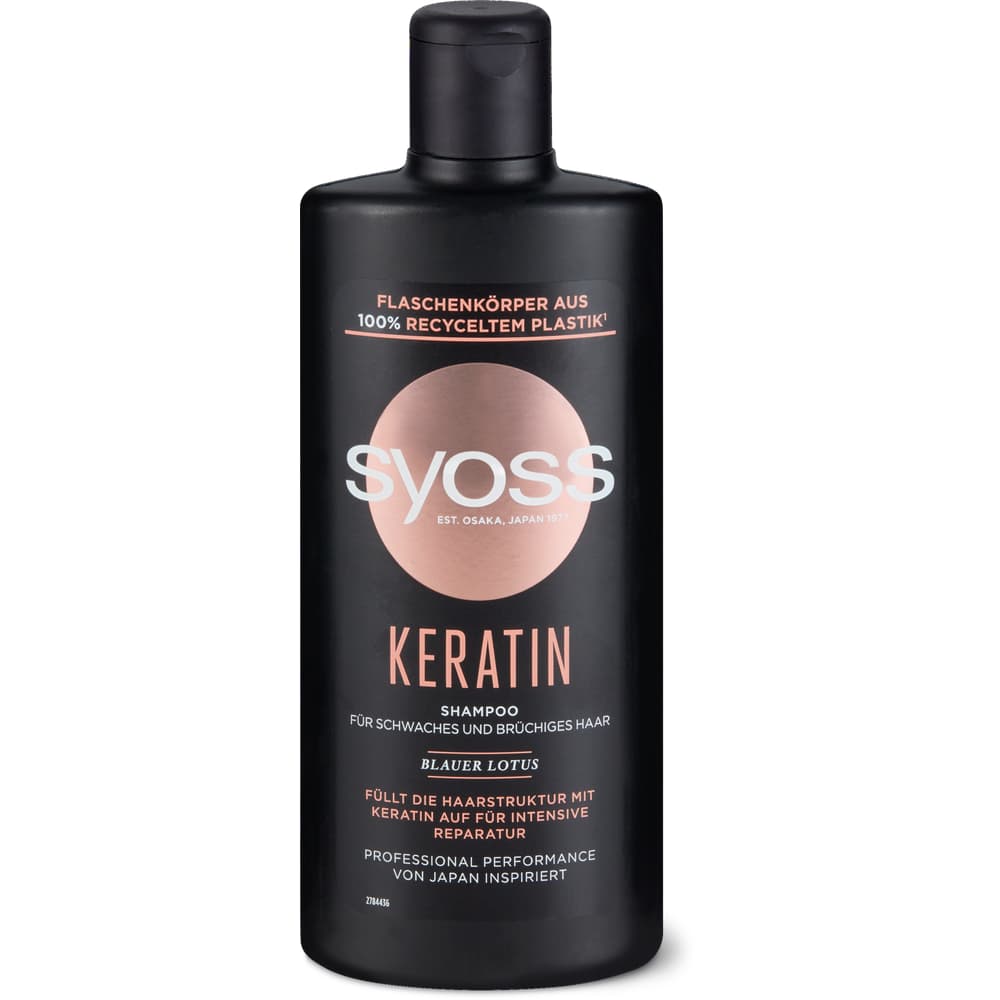 Syoss Produkte Syoss Keratin · Shampoo · Schwaches und brüchiges Haar • Migros